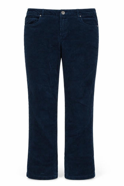Joe Browns Women’s Blue UK 14 Corduroy Straight Trousers Pockets
