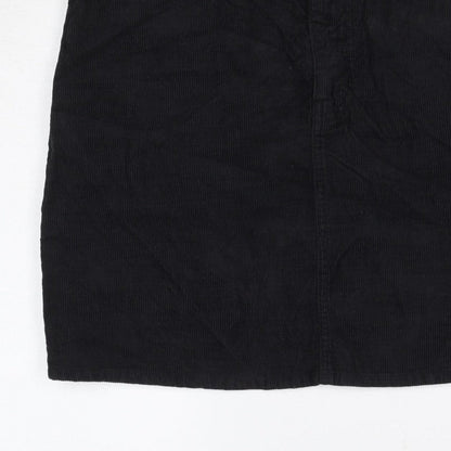 J.Crew Women Black Corduroy Pencil Skirt Size 28 Pockets
