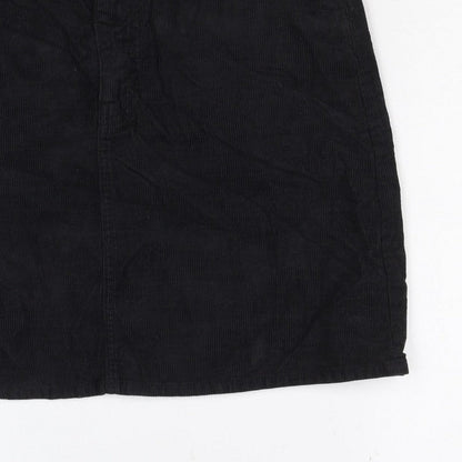 J.Crew Women Black Corduroy Pencil Skirt Size 28 Pockets