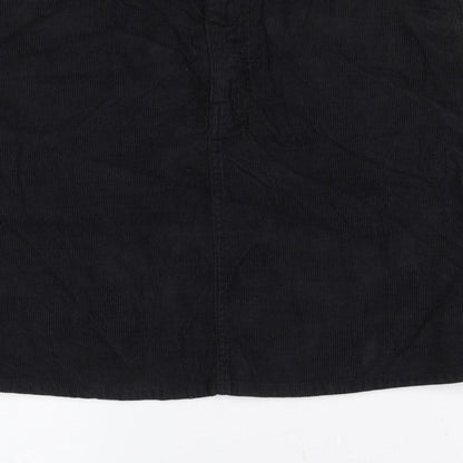 J.Crew Women Black Corduroy Pencil Skirt Size 28 Pockets