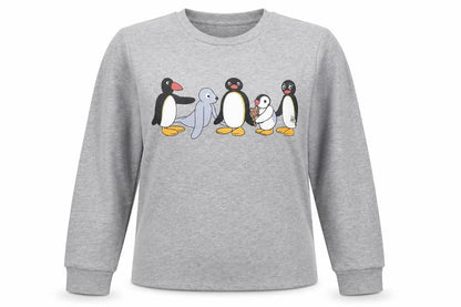 ASOS Women’s Grey Pingu Penguin Graphic Crew Neck Sweatshirt UK 6