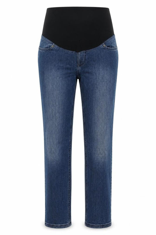 JoJo Maman Bébé Women Blue UK 10 Maternity Straight Stretch Jeans