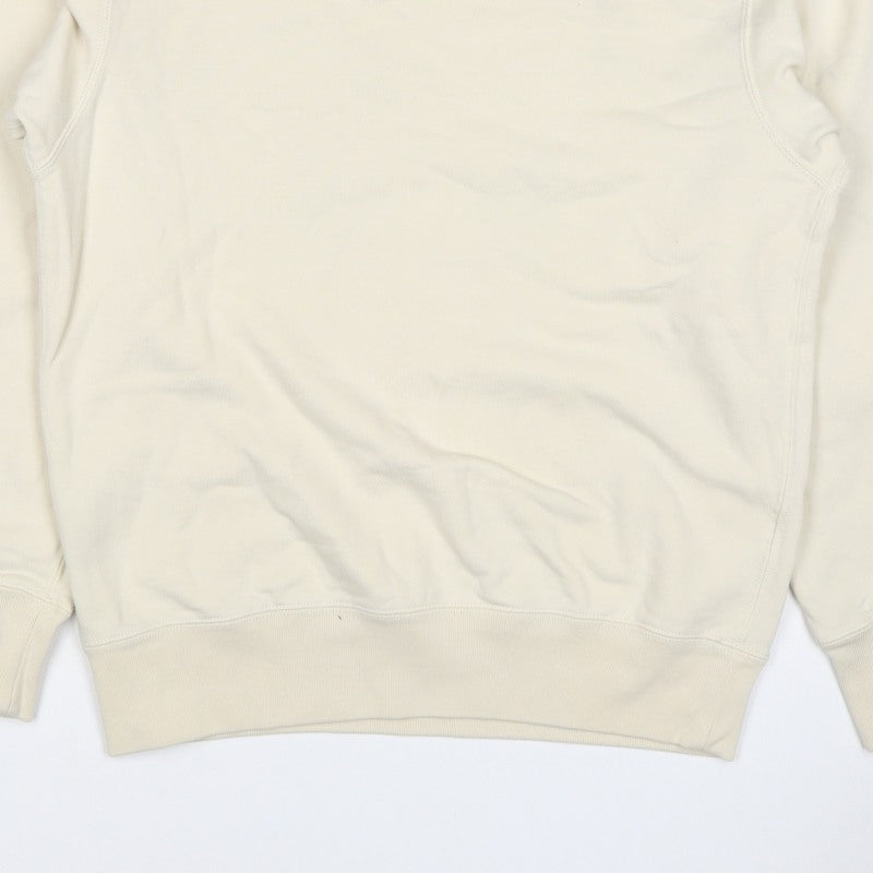 UNIQLO Men’s Beige M Crew Neck Pullover Cotton Sweatshirt Classic