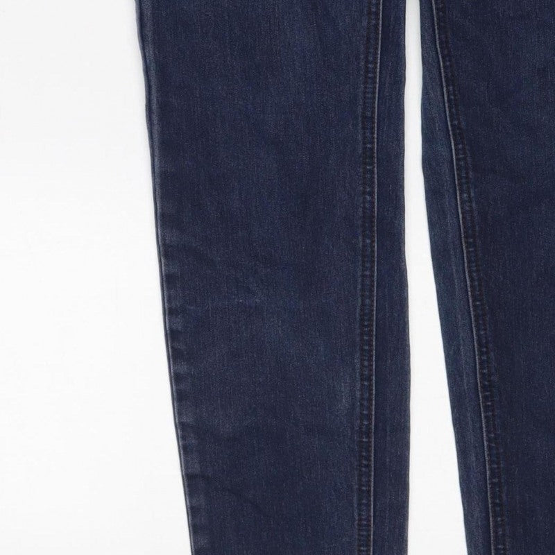 Next Women Blue UK 10 Skinny Stretch Dark Wash Denim Jeans