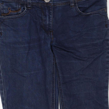 Next Women Blue UK 10 Skinny Stretch Dark Wash Denim Jeans