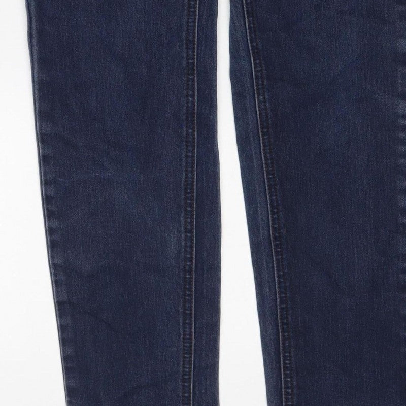 Next Women Blue UK 10 Skinny Stretch Dark Wash Denim Jeans