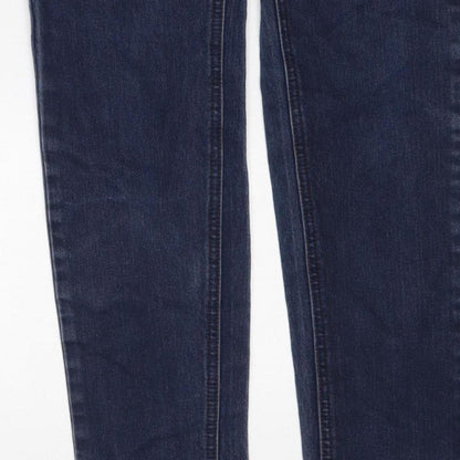 Next Women Blue UK 10 Skinny Stretch Dark Wash Denim Jeans