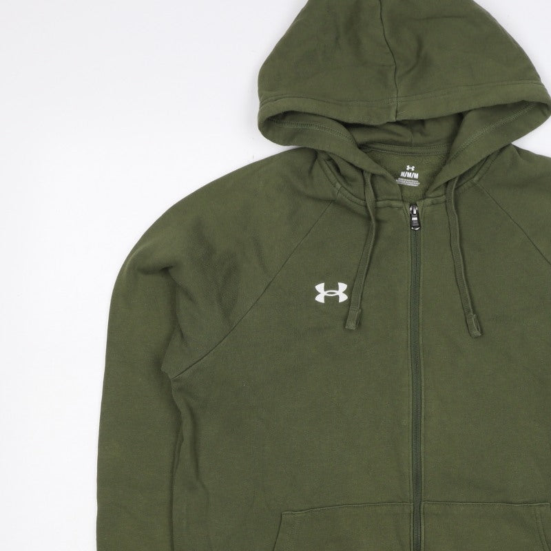 Under Armour Men’s Green M Full Zip Hooded Fleece Sports Hoodie
