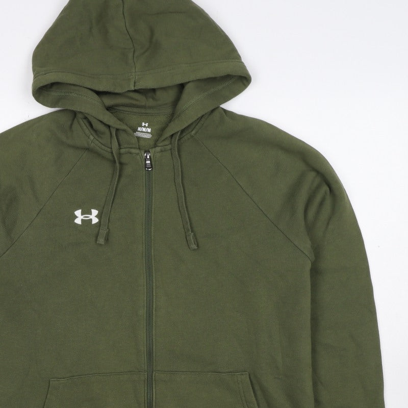 Under Armour Men’s Green M Full Zip Hooded Fleece Sports Hoodie