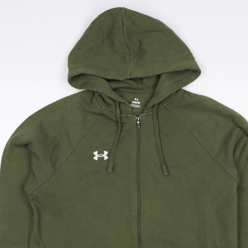 Under Armour Men’s Green M Full Zip Hooded Fleece Sports Hoodie