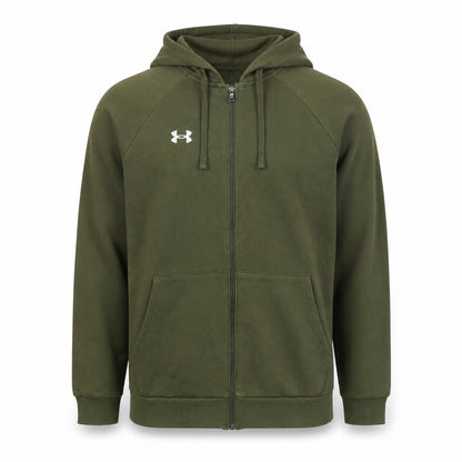 Under Armour Men’s Green M Full Zip Hooded Fleece Sports Hoodie