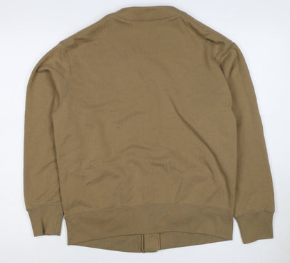 UNIQLO Men’s Brown M Button V-Neck Cardigan Sweatshirt Pockets