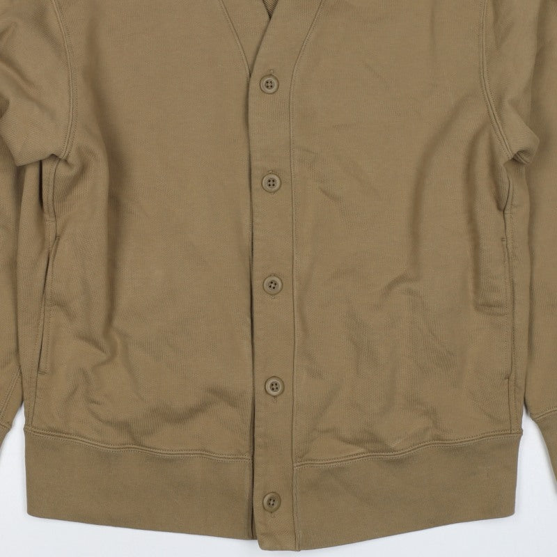 UNIQLO Men’s Brown M Button V-Neck Cardigan Sweatshirt Pockets