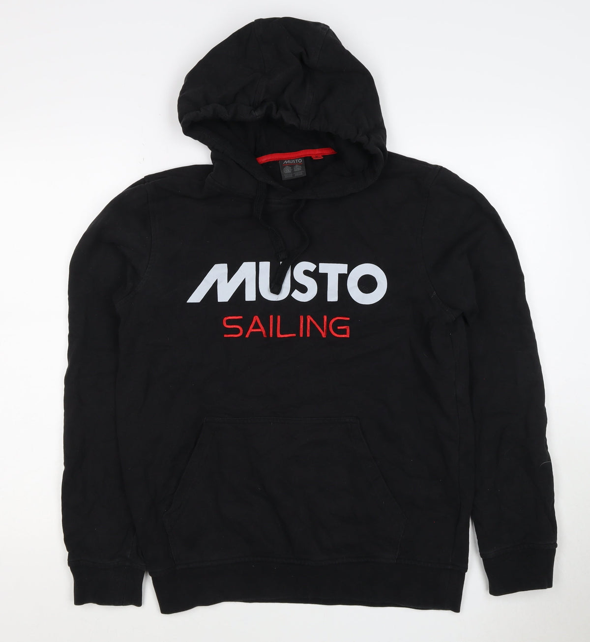 Musto Men’s Black M Pullover Hoodie Sailing Logo Nautical Cotton