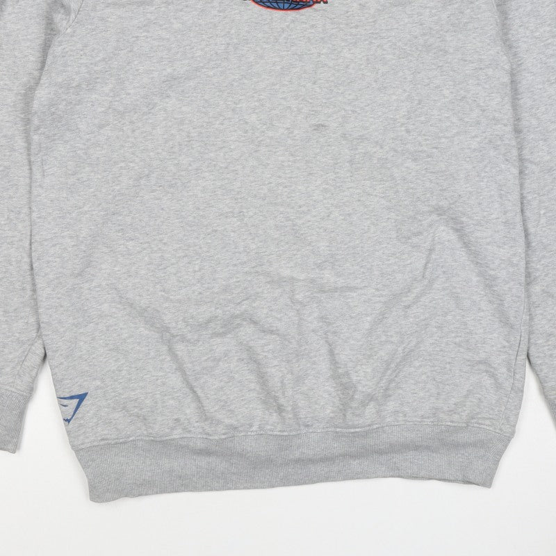 Gymshark Men Grey M Pullover Crew Neck Graphic Print Sweatshirt