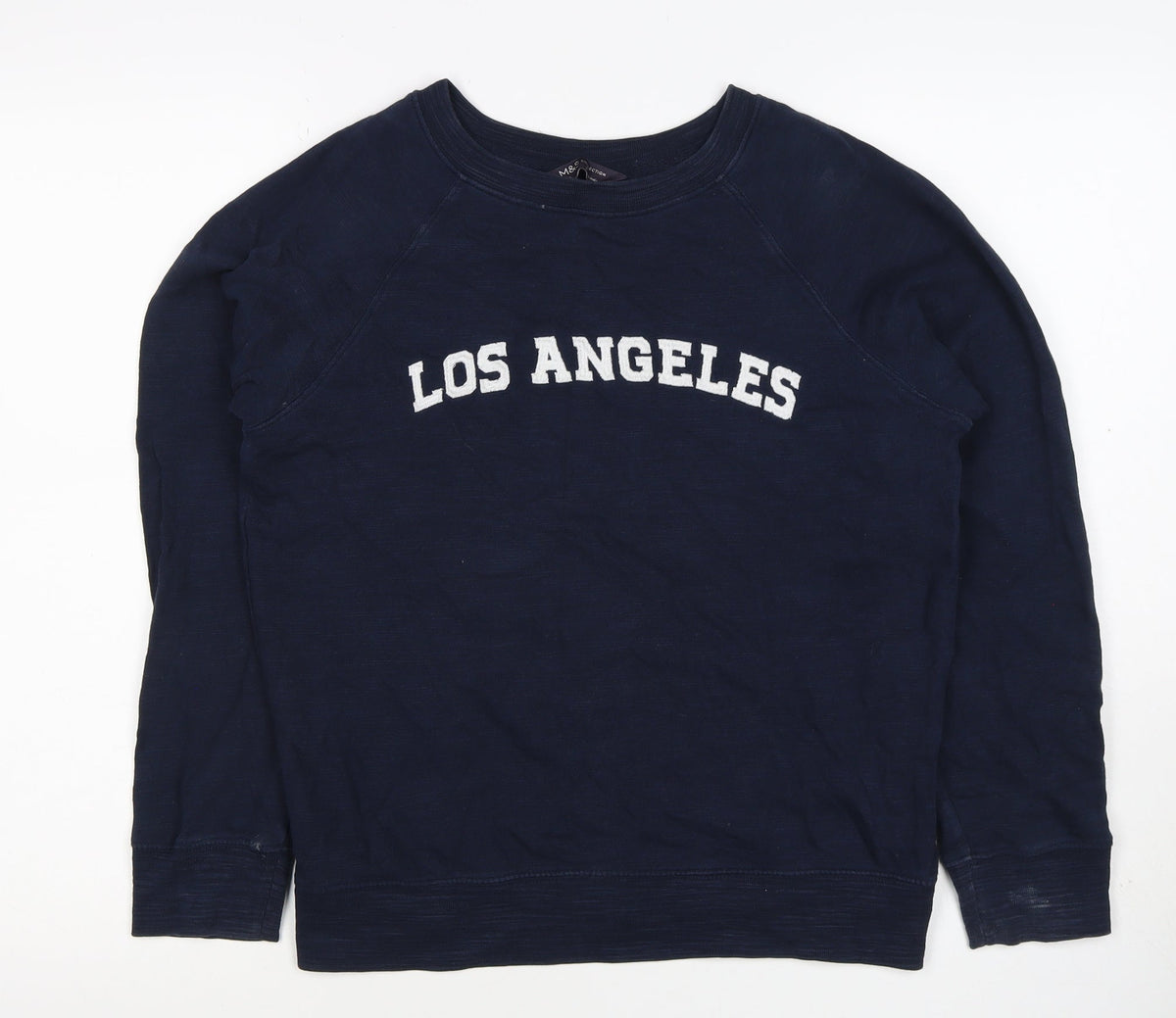 M&S Women’s Navy Los Angeles Cotton Raglan Sweatshirt UK 10