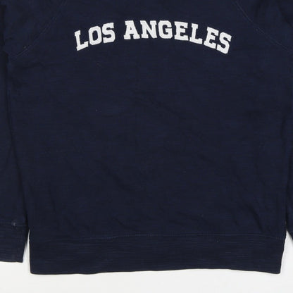 M&S Women’s Navy Los Angeles Cotton Raglan Sweatshirt UK 10