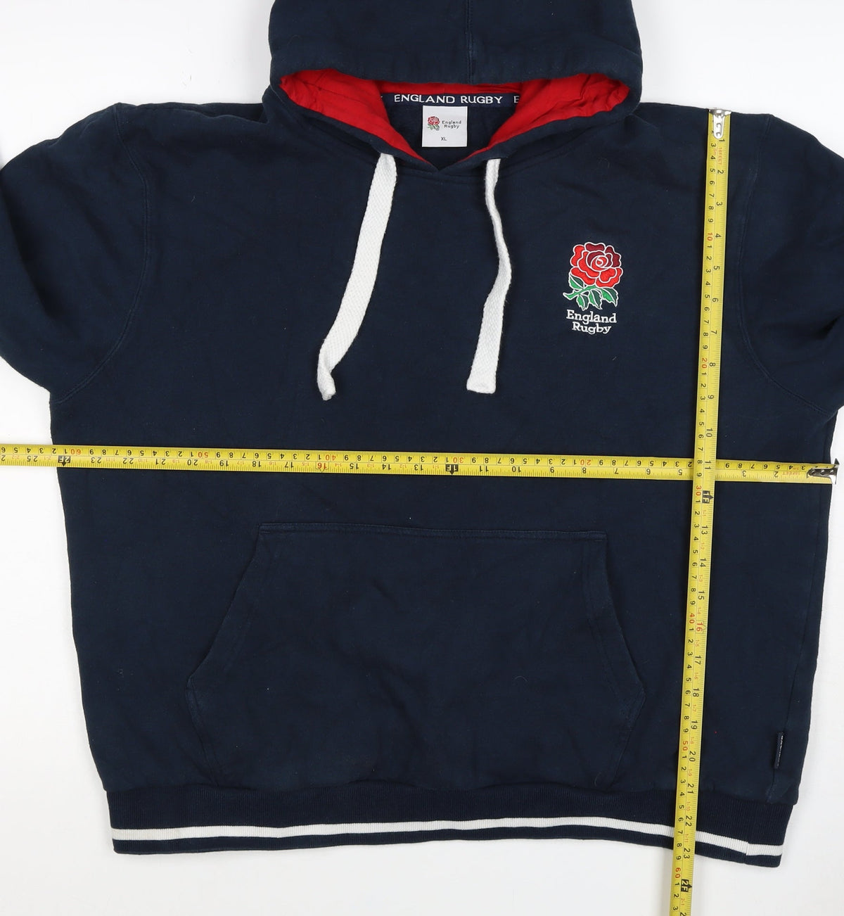 England Rugby Men's Blue XL Pullover Hoodie Embroidered Sports