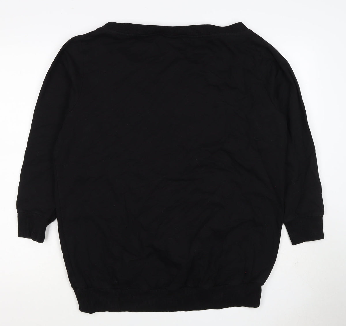 Coca-Cola Women’s Black L Classic Sequin Logo Pullover Sweatshirt
