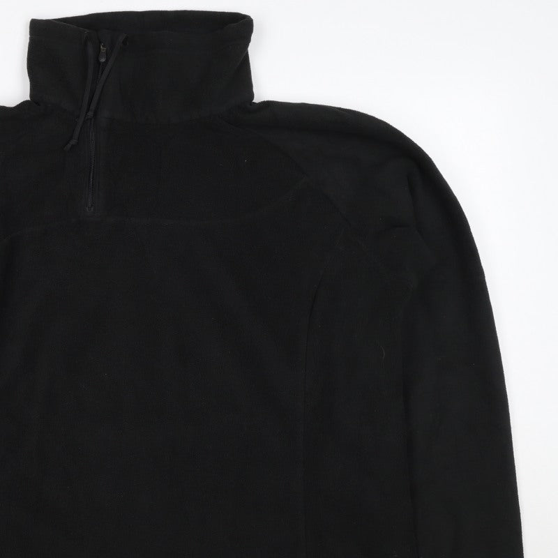 Columbia Titanium Unisex Adults Black XL 1/4 Zip Fleece Sweatshirt