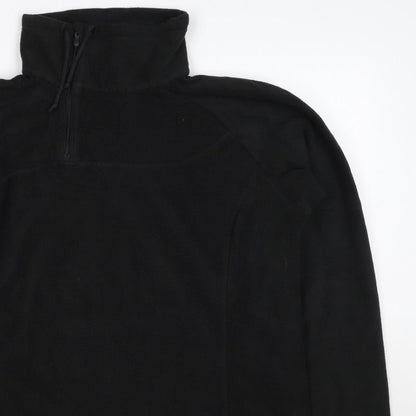 Columbia Titanium Unisex Adults Black XL 1/4 Zip Fleece Sweatshirt