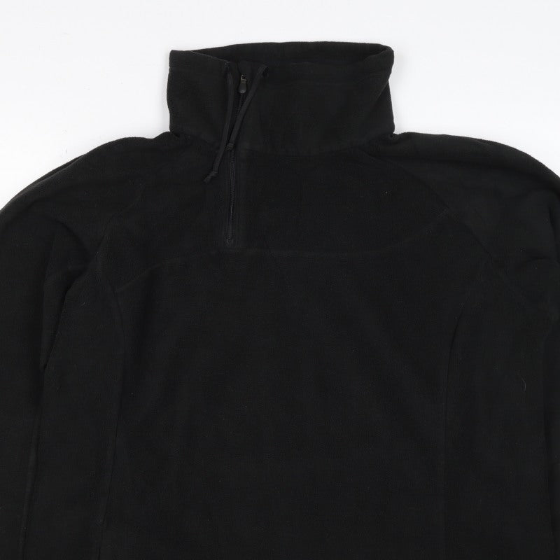 Columbia Titanium Unisex Adults Black XL 1/4 Zip Fleece Sweatshirt