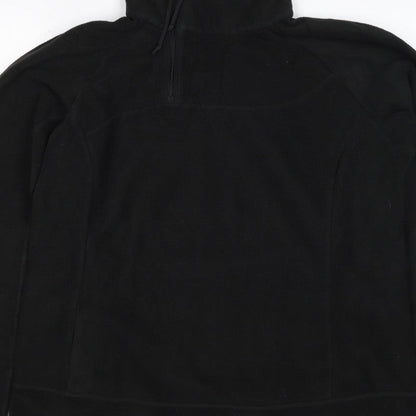 Columbia Titanium Unisex Adults Black XL 1/4 Zip Fleece Sweatshirt