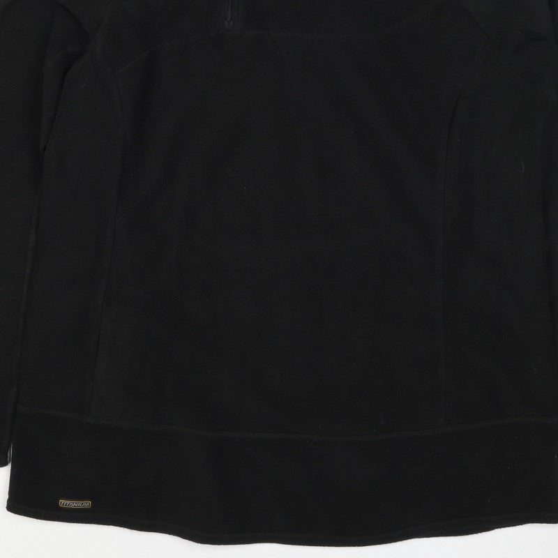 Columbia Titanium Unisex Adults Black XL 1/4 Zip Fleece Sweatshirt