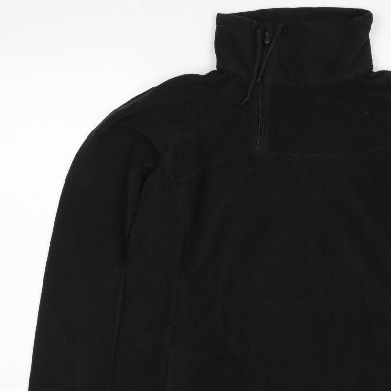Columbia Titanium Unisex Adults Black XL 1/4 Zip Fleece Sweatshirt