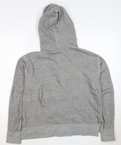 Polo Ralph Lauren Men Grey S Full Zip Hoodie Logo Cotton Blend