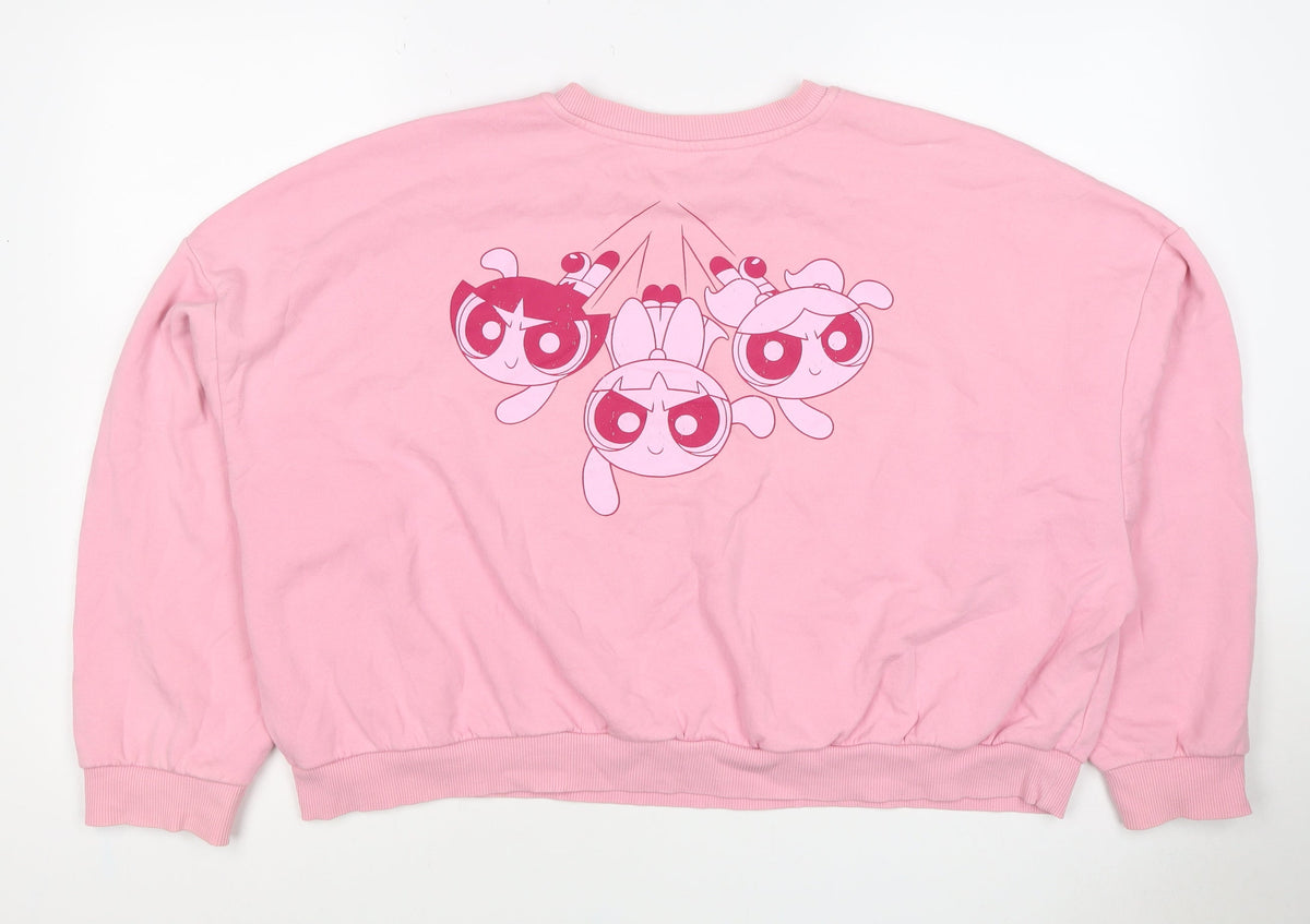 George Women’s Pink UK 22 Powerpuff Girls Graphic Pullover Sweatshirt