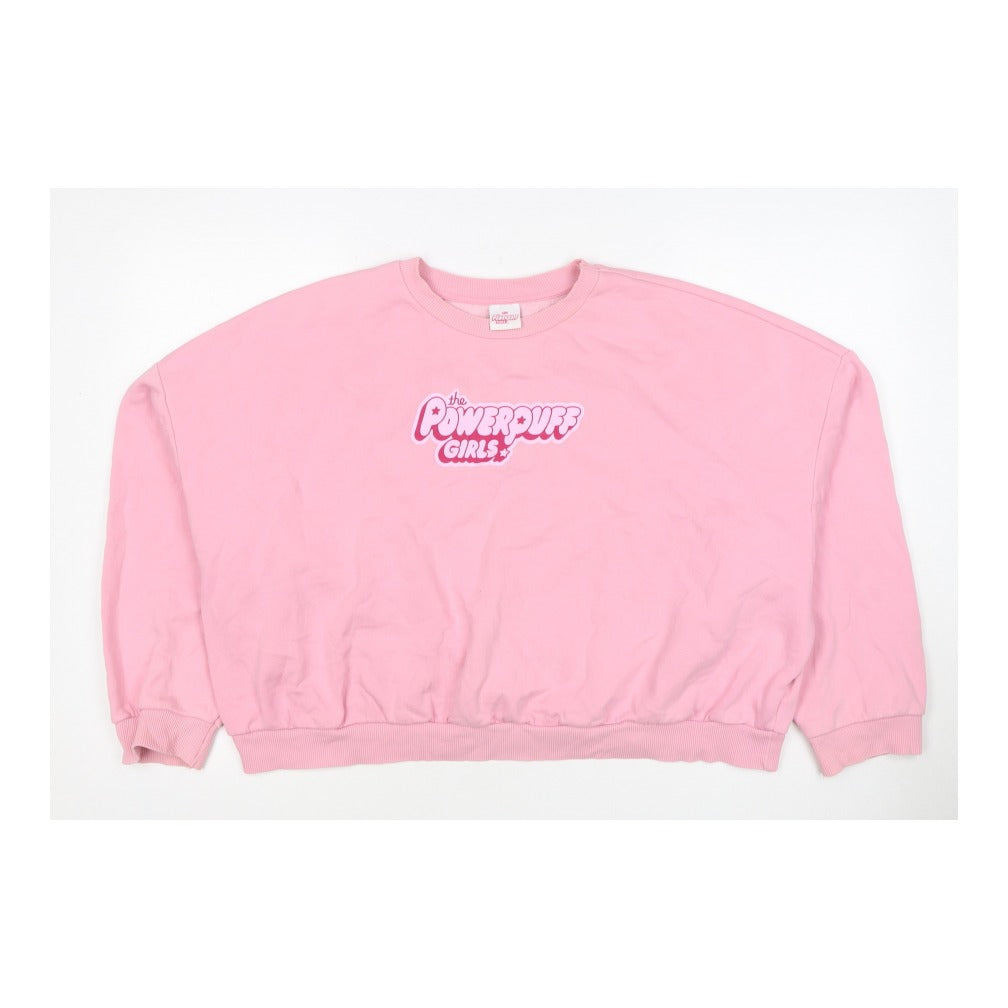 George Women’s Pink UK 22 Powerpuff Girls Graphic Pullover Sweatshirt