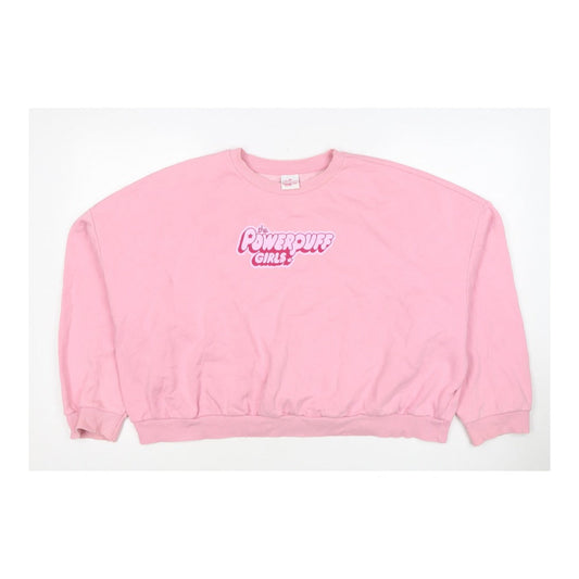 George Women’s Pink UK 22 Powerpuff Girls Graphic Pullover Sweatshirt