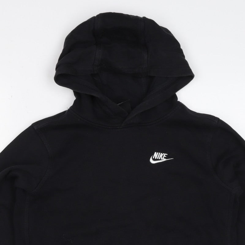 Nike Boys Black XL Pullover Hoodie Logo Fleece Kangaroo Pocket