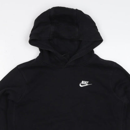 Nike Boys Black XL Pullover Hoodie Logo Fleece Kangaroo Pocket