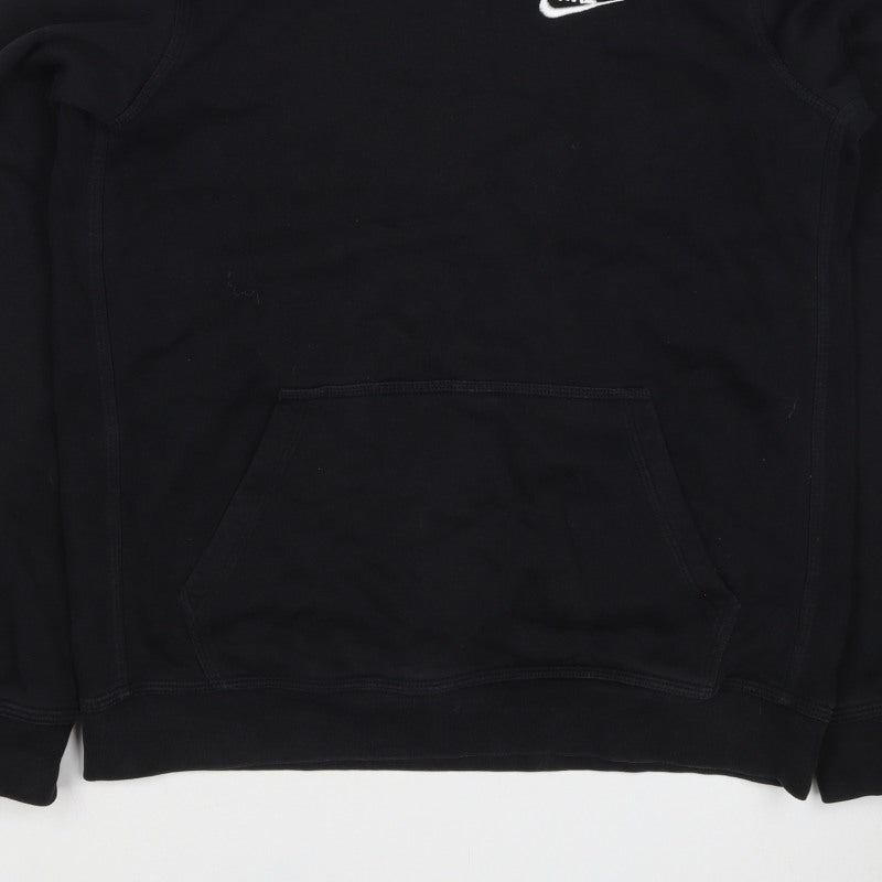 Nike Boys Black XL Pullover Hoodie Logo Fleece Kangaroo Pocket