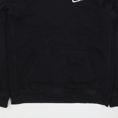 Nike Boys Black XL Pullover Hoodie Logo Fleece Kangaroo Pocket