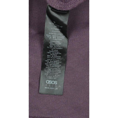 ASOS DESIGN Men’s Purple M Pullover Hoodie College Logo Pocket