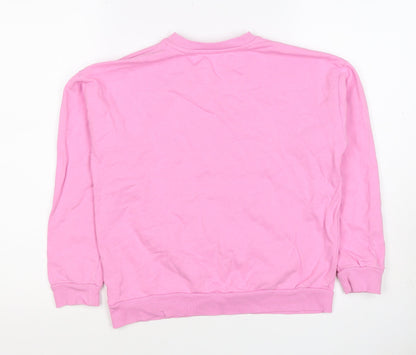 Nutmeg Girls Pink 9-10 Years Squishmallows Graphic Print Pullover Sweatshirt