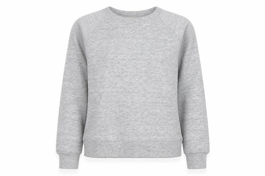 Pacific Republic Women Grey S Pullover Crew Neck Sweatshirt