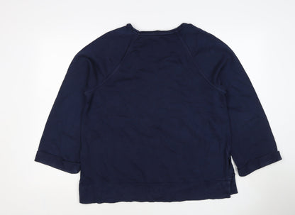 Per Una Women's Navy Blue M Pullover Sweatshirt Raglan