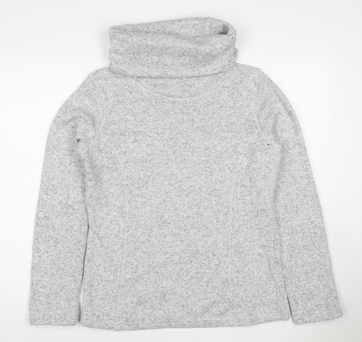 Mountain Warehouse Women Grey UK 12 Pullover Cowl Neck Fleece Sweatshirt