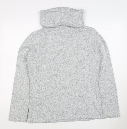 Mountain Warehouse Women Grey UK 12 Pullover Cowl Neck Fleece Sweatshirt