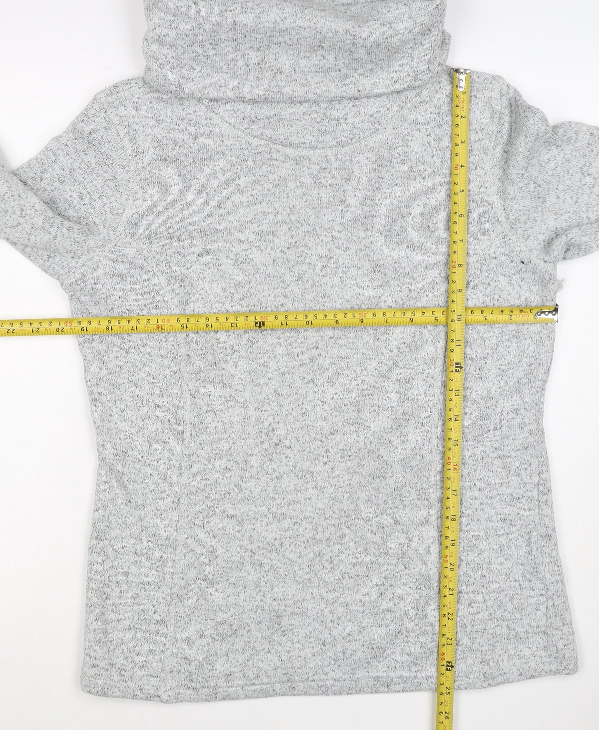 Mountain Warehouse Women Grey UK 12 Pullover Cowl Neck Fleece Sweatshirt