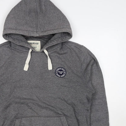 Soulcal & Co Men Grey 2XL Pullover Hoodie Logo Kangaroo Pocket
