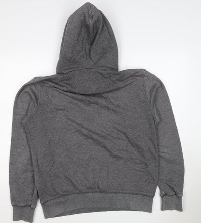 Soulcal & Co Men Grey 2XL Pullover Hoodie Logo Kangaroo Pocket