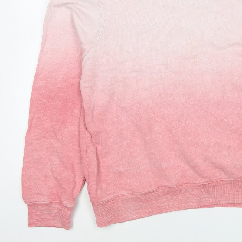 Marks & Spencer Women Pink Ombre M Pullover Crew Neck Sweatshirt