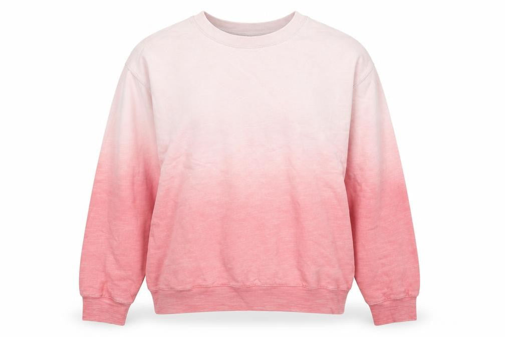 Marks & Spencer Women Pink Ombre M Pullover Crew Neck Sweatshirt