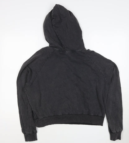 Clockhouse Women’s Black M Studded Pullover Hoodie Cotton