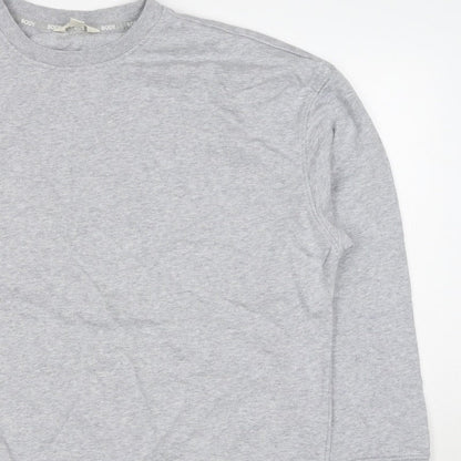 Marks and Spencer Women Grey Size 16 Crew Neck Pullover Sweatshirt